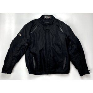Frank Thomas XTil XL Series Collection Black Motorcycle Jacket With Padding